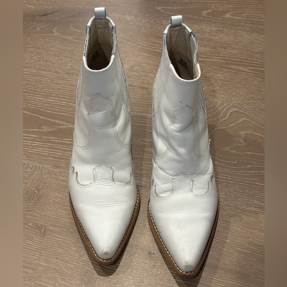 Sam Edelman White Ankle Booties 8.5 - Picture 1 of 7